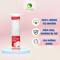 Bông Tẩy Trang Horus Soft Cotton Pads 120 Miếng