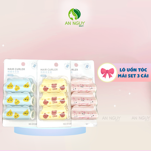 Lô Uốn Tóc Mái Có Kẹp Nhiều Mẫu Dễ Thương Bằng Nhựa Cao Cấp, Chắc Chắn