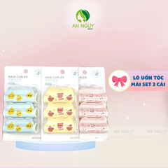Lô Uốn Tóc Mái Có Kẹp Nhiều Mẫu Dễ Thương Bằng Nhựa Cao Cấp, Chắc Chắn