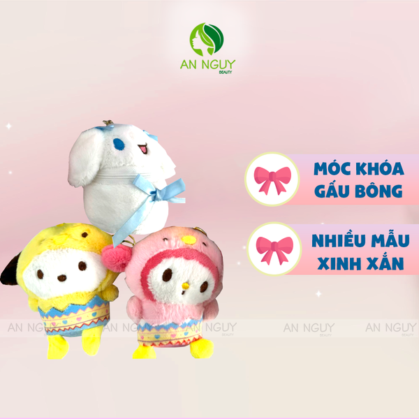 Móc Khóa Gấu Bông Nhiều Màu Dễ Thương