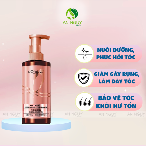 Dầu Xả L'Oreal Paris Full Resist Detangling Conditioner Giảm Rụng Tóc 440ml