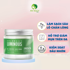 Mặt Nạ Đất Sét Colorkey Luminous Green Tea Purifying Clay Mask Làm Sạch Da 60g