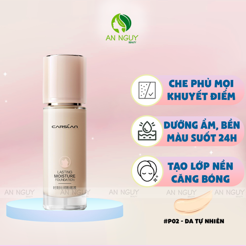 Kem Nền Carslan Lasting Moisture Foundation Ẩm Mịn Lâu Trôi 30g