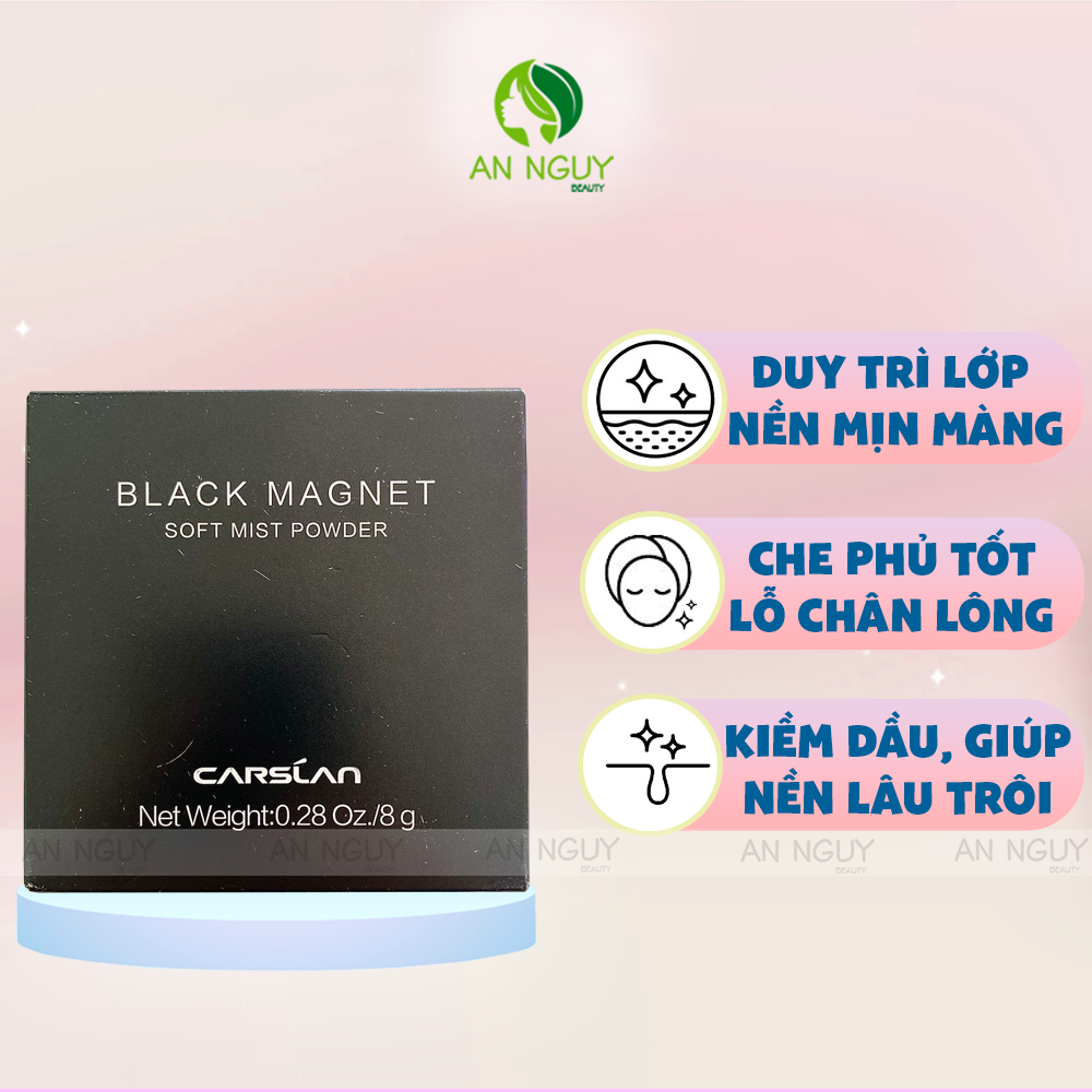 Phấn Nén Carslan Black Magnet Soft Mist Powder 8g