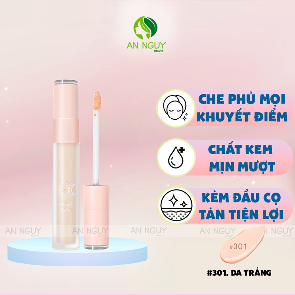 Kem Che Khuyết Điểm 2 Đầu GoGo Tales Moisturizing Traceless Concealer 3.4g