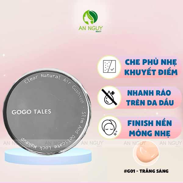 Phấn Nước GOGO TALES Naked Fog And Foggy Coke Air Cushion (13g x 2)