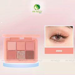 Bảng Phấn Mắt 6 Ô Hold Live Cloud Gauze Powder Eyeshadow Palette 9g