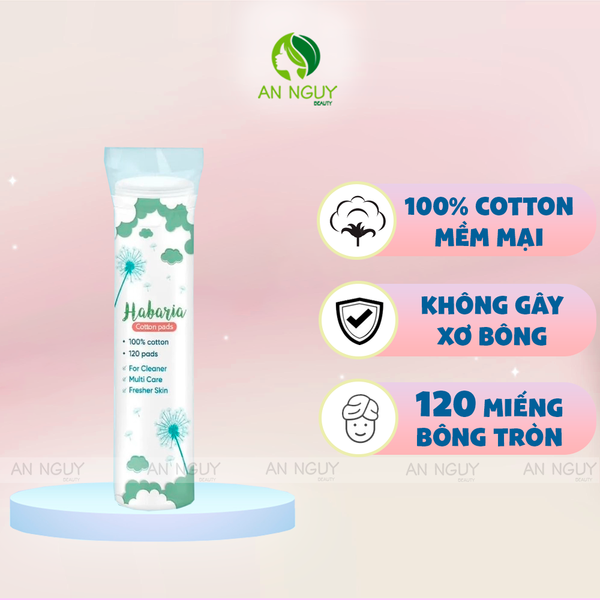 Bông Tẩy Trang Habaria Cotton Pads