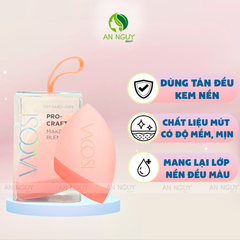 Bông Mút Vát Xéo Phủ Silicone Vacosi Pro-Crafted Makeup Blender