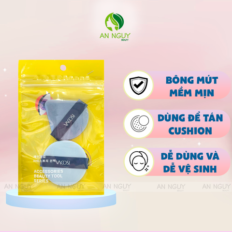 Set 2 Bông Mút Cushion Vacosi Double Side Sponge