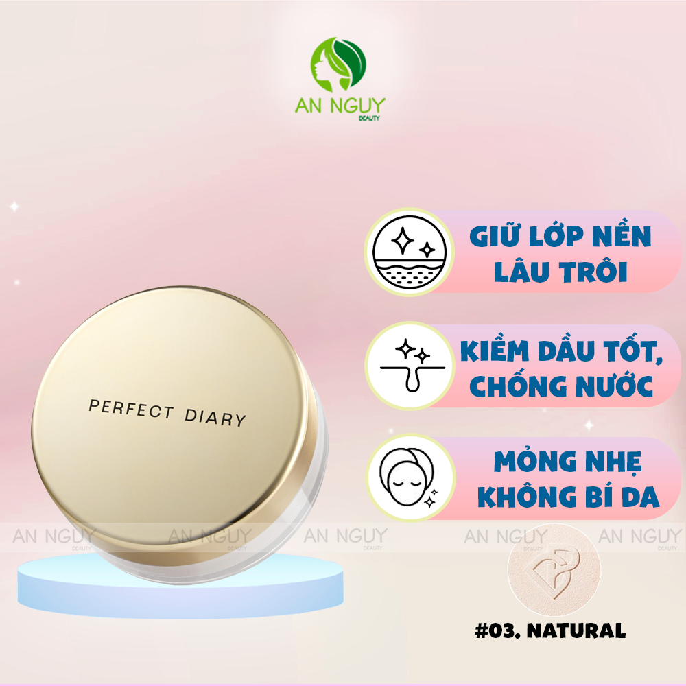 Phấn Phủ Dạng Bột Perfect Diary Weightless Soft-Velvet Blurring Loose Powder Kiềm Dầu 7g