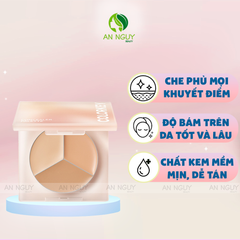 Bảng Che Khuyết Điểm 3 Màu Colorkey Targeting Three-colour Concealer Palette 3.9g