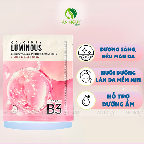 Mặt Nạ Colorkey Luminous B3 Facial Mask 30ml