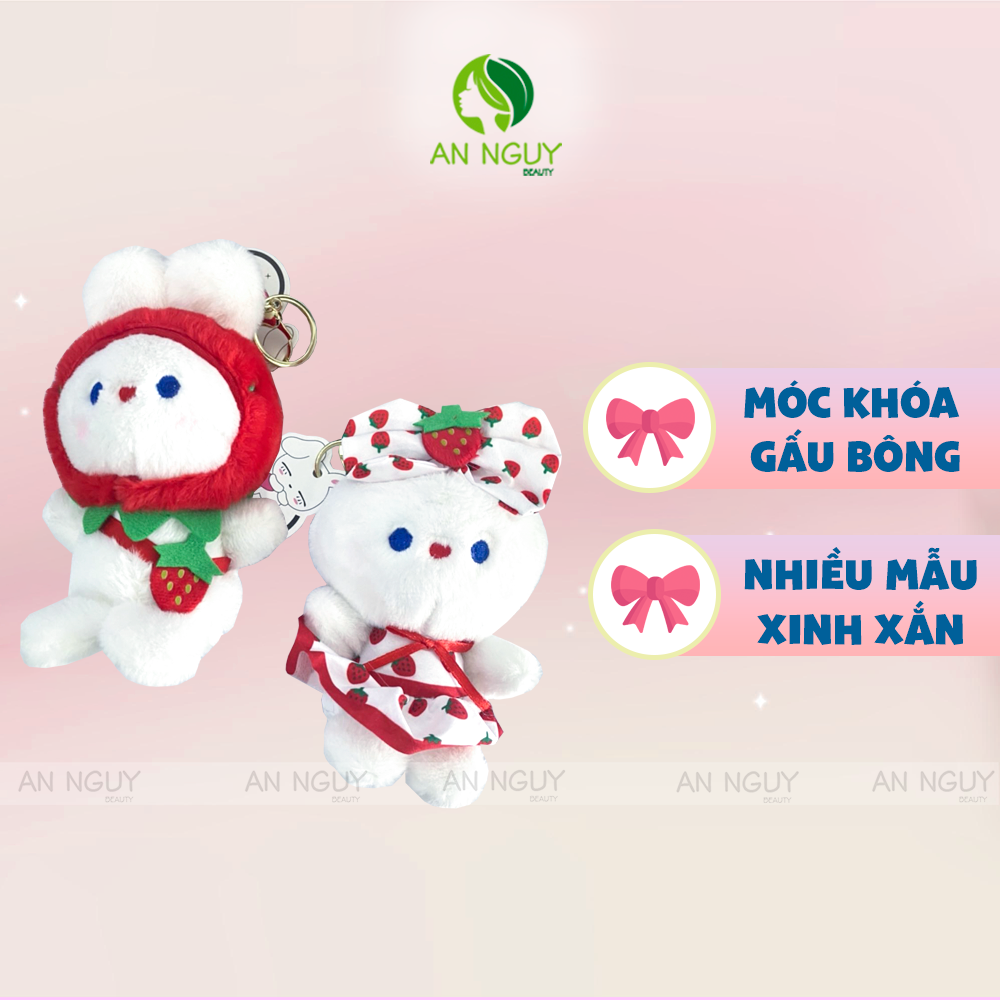 Móc Khóa Gấu Bông Nhiều Màu Dễ Thương