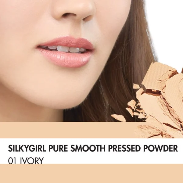 Phấn Phủ Trang Điểm SilkyGirl Pure Smooth Pressed Powder SPF20 Mịn Da 10g