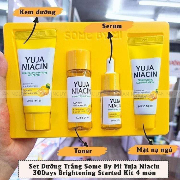 Set Dưỡng Trắng Some By Mi Yuja Niacin 30Days Brightening Started Kit 4 Món