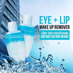 Nước Tẩy Trang Mắt Và Môi Maybelline Make Up Remover Eye, Lip Làm Sạch Makeup (Mẫu Mới)