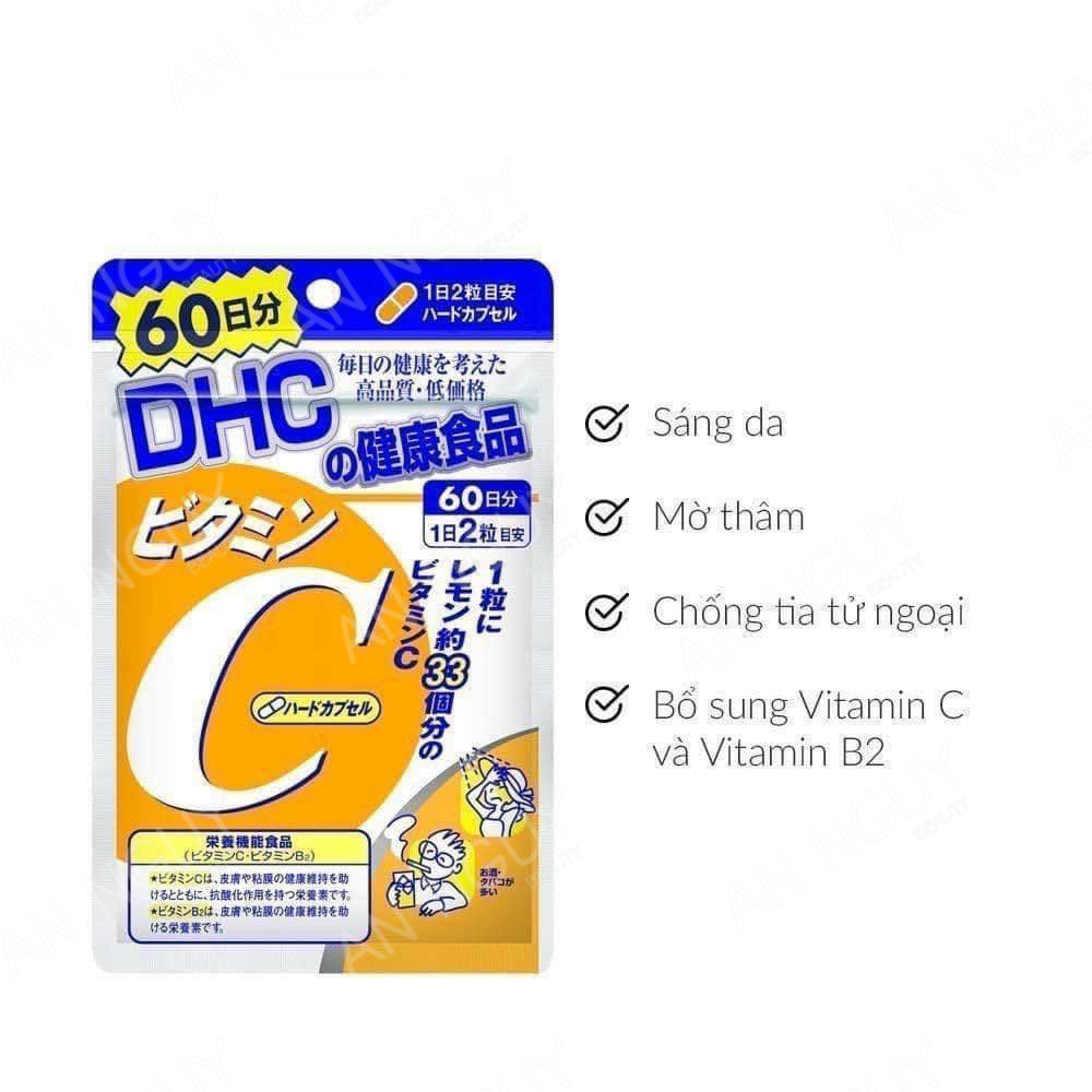 Viên Uống DHC Bổ Sung Vitamin C Dưỡng Sáng Da, Tăng Đề Kháng