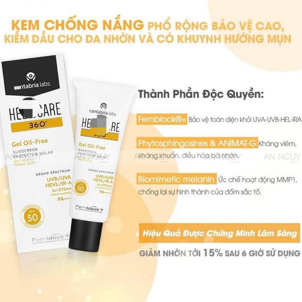 Gel Chống Nắng Heliocare 360• Gel Oil-Free SPF50 50ml (CTY)