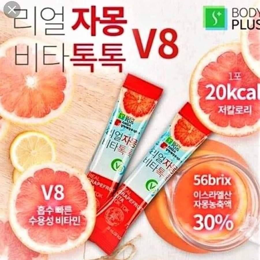 Nước Ép Bưởi Giảm Cân Sanga Real Grapefruit Vita Tok Tok Hộp 30 Gói