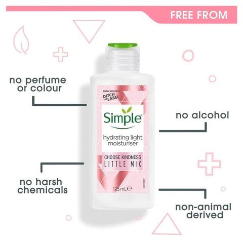 Kem Dưỡng Simple Little Mix Hydrating Light Moisturiser Dưỡng Ẩm, Trắng Da 125ml (Limited)