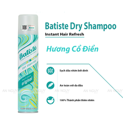 Dầu Gội Khô Batiste Dry Shampoo 200ml