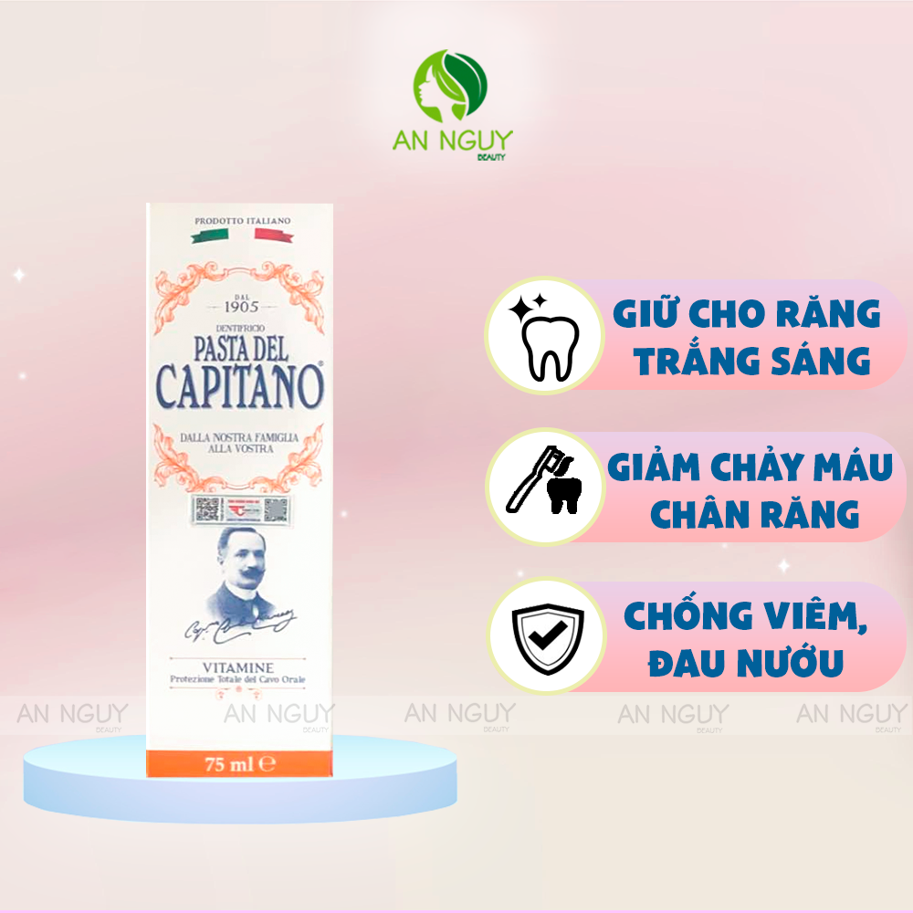 Kem Đánh Răng Pasta Del Capitano Toothpaste 75ml