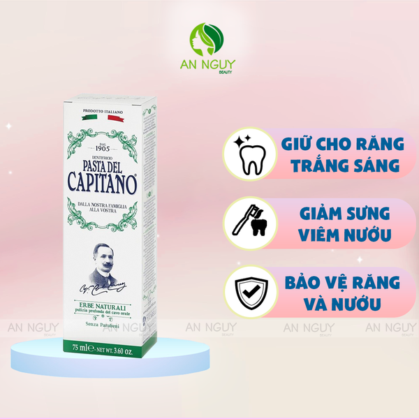Kem Đánh Răng Pasta Del Capitano Toothpaste 75ml