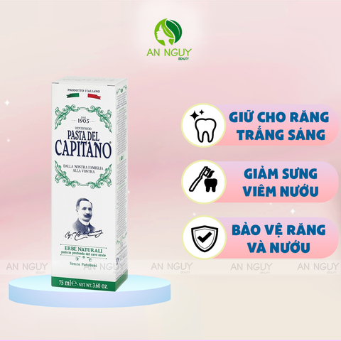 Kem Đánh Răng Pasta Del Capitano Toothpaste 75ml