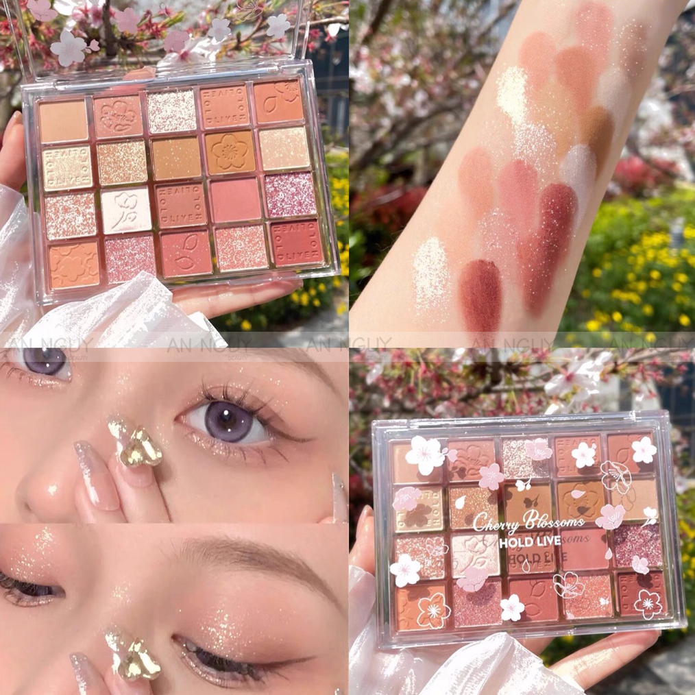 Bảng Phấn Mắt 20 Ô Hold Live Evening Sakura Dance Eyeshadow Palette 34gr