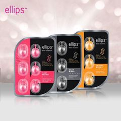 Dưỡng Tóc Ellips Hair Vitamin With Pro-Keratin Giúp Phục Hồi Tóc Hư Tổn Vỉ 6 Viên