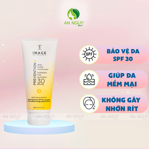 Kem Chống Nắng Image Skincare Prevention+ Daily Matte Moisturizer SPF30 Kiềm Dầu Hiệu Quả 91g