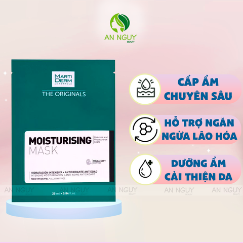 Mặt Nạ Martiderm Moisturising Mask Dưỡng Ẩm Làm Dịu Da 25ml