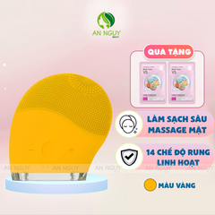 Combo Quà Tặng + Máy Rửa Mặt Và Massage HALIO Facial Cleansing & Massaging Device (Màu Vàng)