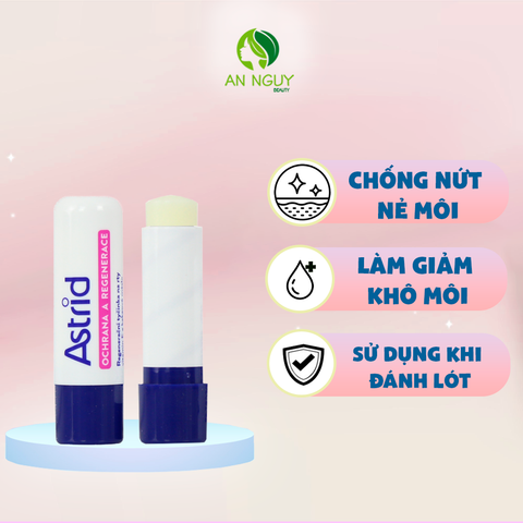 Son Dưỡng Mỡ Hươu Astrid Cộng Hòa Séc Dưỡng Môi Mềm Mịn 4.7gr