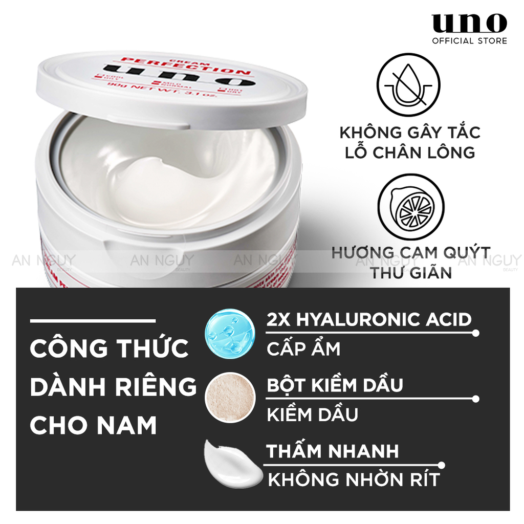 Kem Đêm Dưỡng Ẩm UNO Cream Perfection Kiềm Dầu 5in1, Cấp Ẩm 90gr