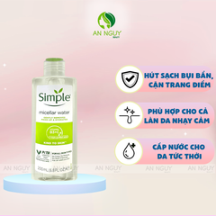 Nước Tẩy Trang Simple Micellar Cleansing Water Làm Sạch Da Dịu Nhẹ