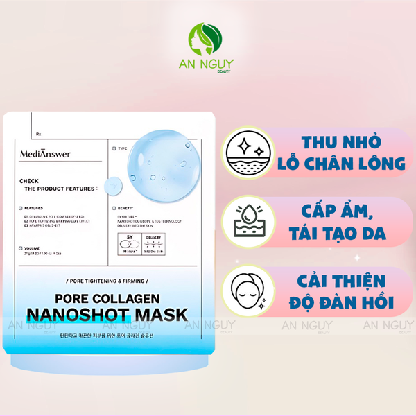 Mặt Nạ Thạch Medianswer Nanoshot Mask 37g