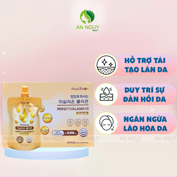 Nước Uống Collagen Masilraon Perfect Plus Up (100ml x 10 Túi)