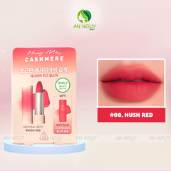 Combo Son Thỏi Lì 3CE Cashmere Hug Lipstick 3.5g + Thỏi 1.5g