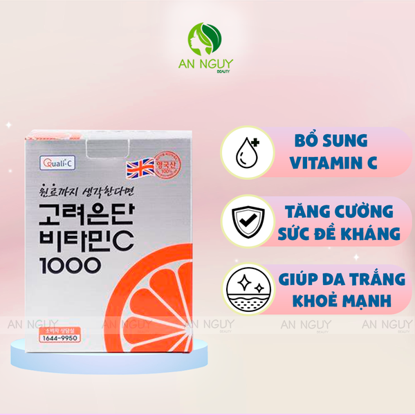 Viên Uống Vitamin C 1000mg Korea Eundan Hàn Quốc Hỗ Trợ Trắng Da 120 Viên