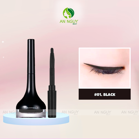 Gel Kẻ Mắt Tonymoly Back Gel Eyeliner Long Brush 4gr