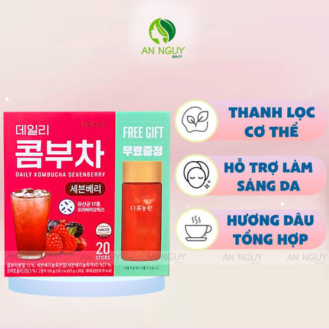 Trà Thanh Lọc, Đẹp Da Daily Kombucha 20 Gói