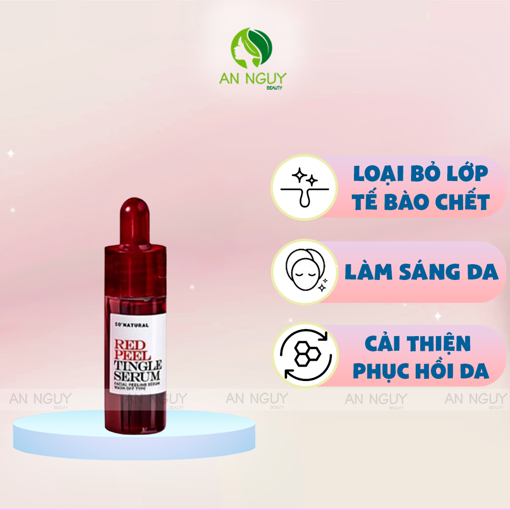 Tinh Chất So'Natural Red Peel Tingle Serum Giúp Tái Tạo Làn Da, Giảm Mụn