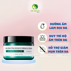 Kem Dưỡng Some By Mi AHA-BHA-PHA 30 Days Miracle Cream Hỗ Trợ Giảm Mụn 60g
