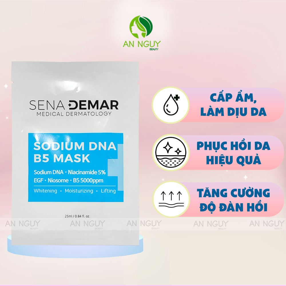 Mặt Nạ Sena Demar Sodium DNA B5 Mask Phục Hồi Da 25ml