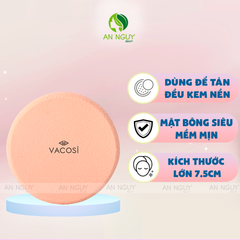 Bông Phấn Ướt Vacosi Sponge Dùng Tán Kem Nền, Cushion