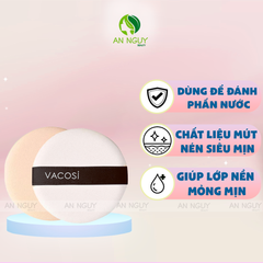 Bông Phấn Ướt Vacosi Sponge Dùng Tán Kem Nền, Cushion