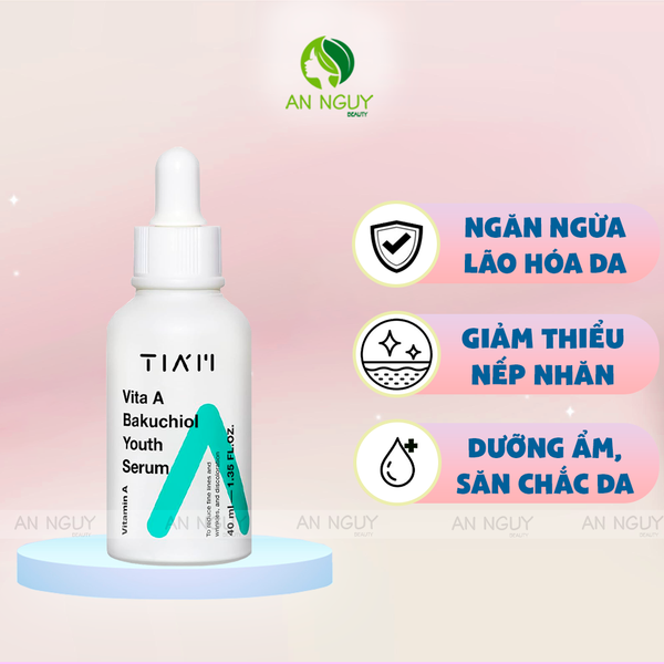 Tinh Chất Tia'm Vita A BakuChiol Youth Serum Chống Lão Hóa 40ml