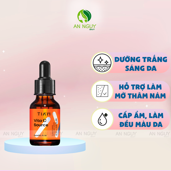 Tinh Chất Tia'm Vita C Source Serum Dưỡng Sáng, Làm Mờ Thâm 15ml